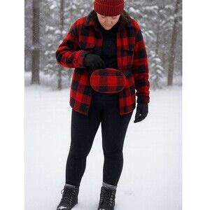 NWT Fabletics Fleece Sherpa Belt Bag – Black Adjustable Crossbody Fanny Pack